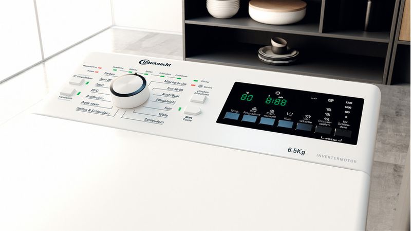 Bauknecht Waschmaschine Standgerät WMT Pro Eco 6523 C Weiss Toplader C Lifestyle control panel