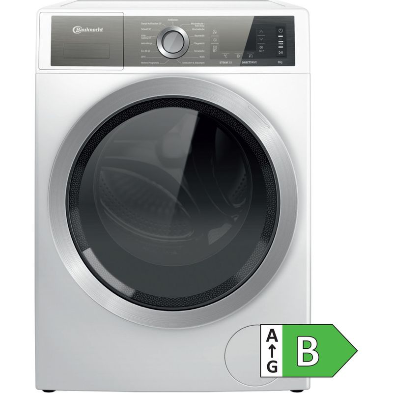Bauknecht-Waschmaschine-Standgerat-B6-W845WB-DE-Weiss-Frontlader-B-Main-with-EnLabel