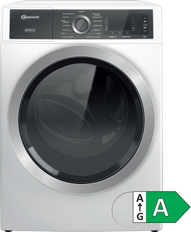 Bauknecht-Waschmaschine-Standgerat-B8-W846WB-DE-Weiss-Frontlader-A-Main-with-EnLabel