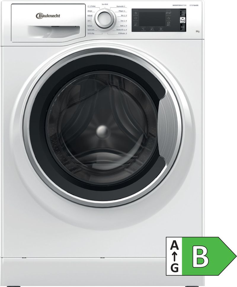 Bauknecht-Waschmaschine-Standgerat-WM-Class-823-PS-Weiss-Frontlader-B-Main-with-EnLabel