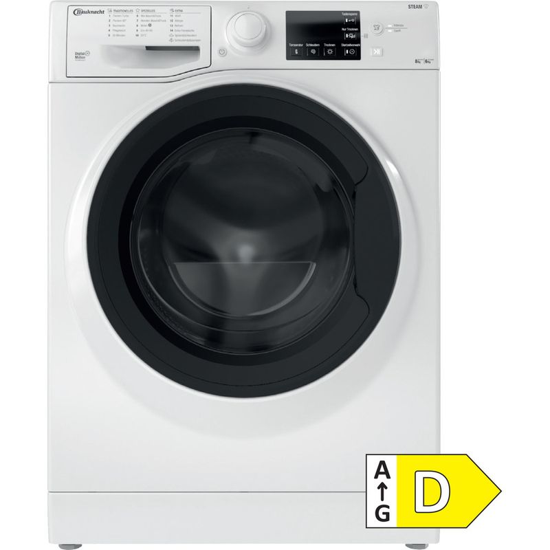 Bauknecht-Waschtrockner-Standgerat-WD-86-DC-Weiss-Frontlader-Main-with-EnLabel