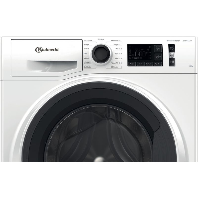 Bauknecht-Waschmaschine-Standgerat-WM-Elite-8FH-A-Weiss-Frontlader-A-Control-panel