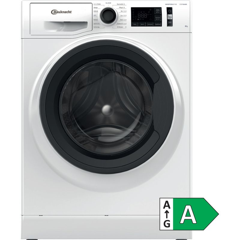 Bauknecht-Waschmaschine-Standgerat-WM-Elite-8FH-A-Weiss-Frontlader-A-Main-with-EnLabel