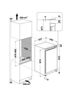 Bauknecht-Gefrierteil-Einbaugerat-GSI-9F2-Weiss-Technical-drawing