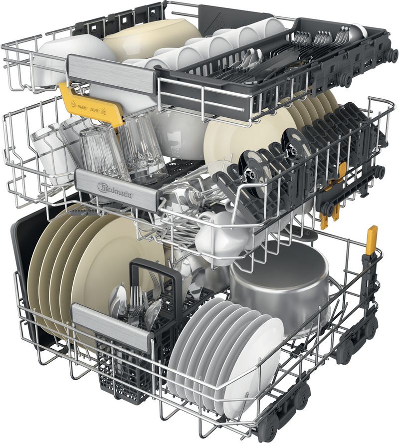 Bauknecht Dishwasher Einbaugerät B8I HF58 TUC Vollintegriert (Lieferung ohne Möbelfront) B Technical Translucent