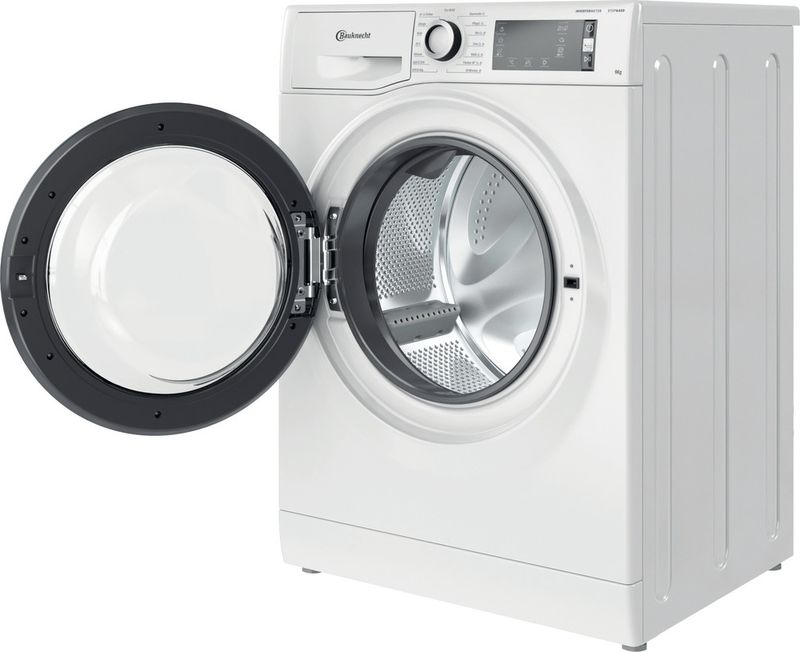 Bauknecht-Waschmaschine-Standgerat-WM-Elite-Turbo-916B-Weiss-Frontlader-B-Perspective-open