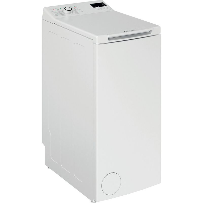 Bauknecht Waschmaschine Standgerät WAT Smart Eco 12C Weiss Toplader C Perspective