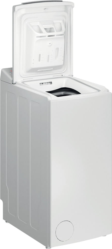 Bauknecht Waschmaschine Standgerät WAT Smart Eco 12C Weiss Toplader C Perspective open