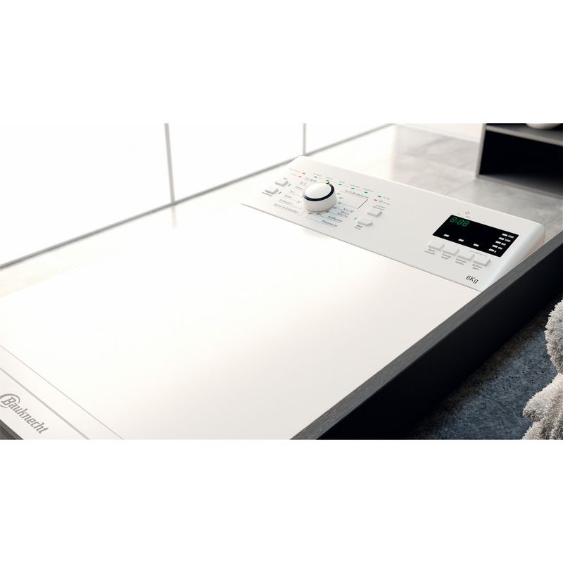 Bauknecht Waschmaschine Standgerät WAT Smart Eco 12C Weiss Toplader C Lifestyle perspective