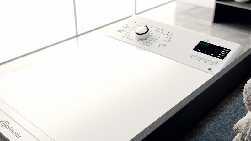 Bauknecht Waschmaschine Standgerät WAT Smart Eco 12C Weiss Toplader C Lifestyle perspective