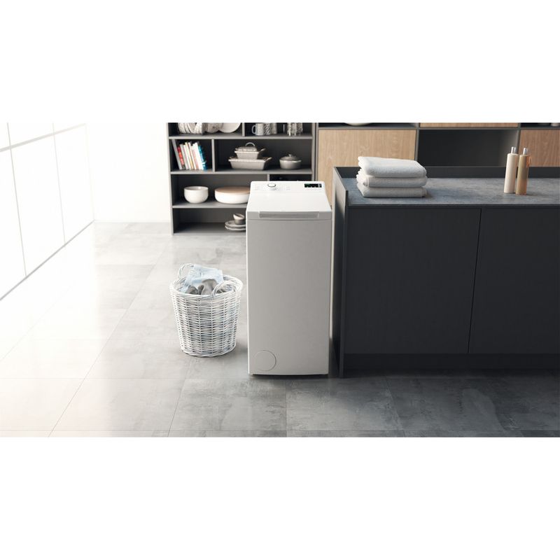Bauknecht Waschmaschine Standgerät WAT Smart Eco 12C Weiss Toplader C Lifestyle frontal