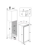 Bauknecht Kühlen Einbaugerät KSI 12VF2 0 Stahl Technical drawing