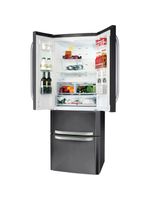 Bauknecht-Kuhl----Gefrierkombination-Standgerat-KSN-19-SW1-Schwarz-4-doors-Perspective-open