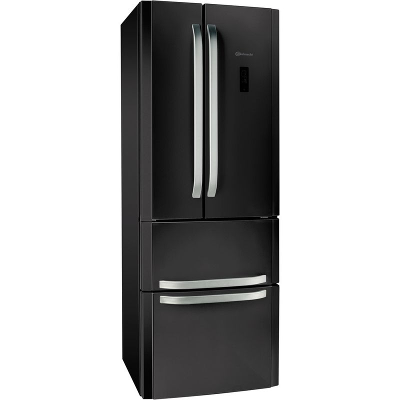 Bauknecht-Kuhl----Gefrierkombination-Standgerat-KSN-19-SW1-Schwarz-4-doors-Perspective