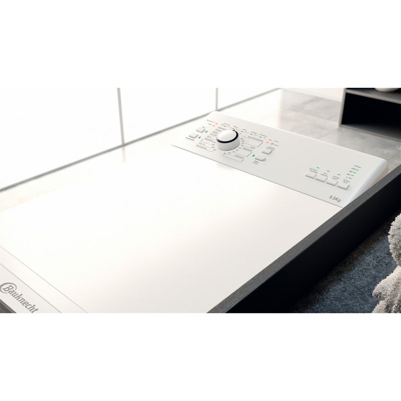 Bauknecht Waschmaschine Standgerät WAT Prime 55 L3 Weiss Toplader D Lifestyle control panel