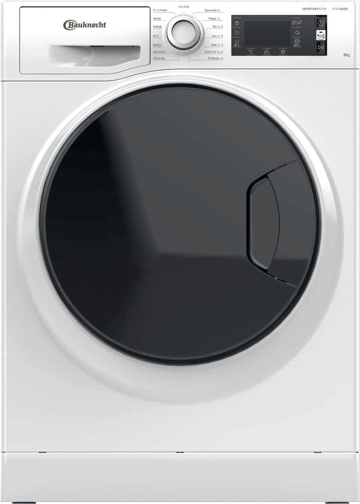 Bauknecht-Waschmaschine-Standgerat-WM-Sense-8A-Weiss-Frontlader-A-Frontal