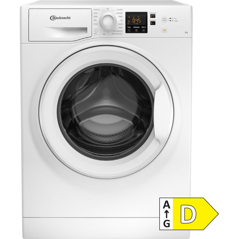 Bauknecht-Waschmaschine-Standgerat-WWA-843-Weiss-Frontlader-D-Main-with-EnLabel