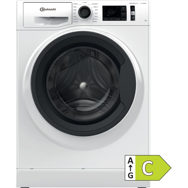 Bauknecht-Waschmaschine-Standgerat-WM-Elite-811-C-Weiss-Frontlader-C-Main-with-EnLabel