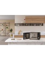 Bauknecht Mikrowelle Standgerät MF 255 B Schwarz Elektronisch 25 Kombinationsbetrieb mit Mikrowelle 800 Lifestyle perspective open