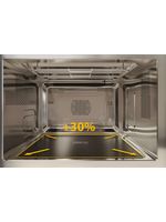 Bauknecht Mikrowelle Standgerät MF 255 B Schwarz Elektronisch 25 Kombinationsbetrieb mit Mikrowelle 800 Cavity