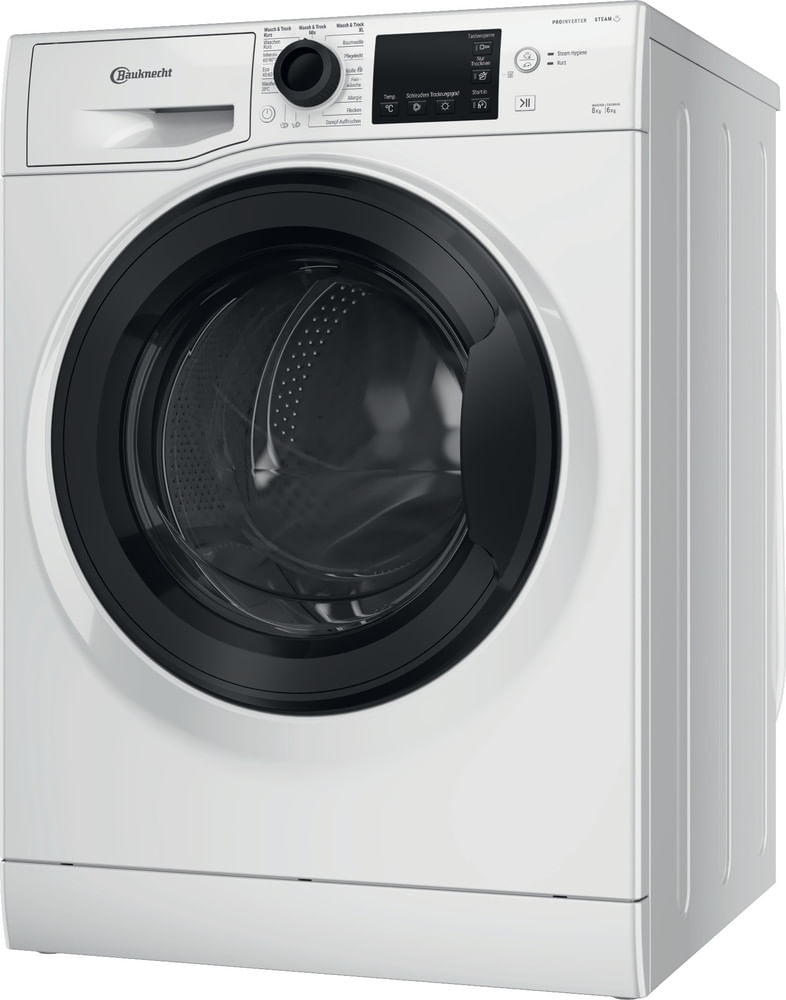 Bauknecht-Waschtrockner-Standgerat-WATK-Sense-86-DC-Weiss-Frontlader-Perspective