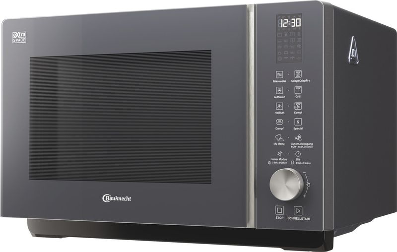 Bauknecht Mikrowelle Standgerät MF 259 SG Shadow Grey Elektronisch 25 Kombinationsbetrieb mit Mikrowelle 800 Perspective