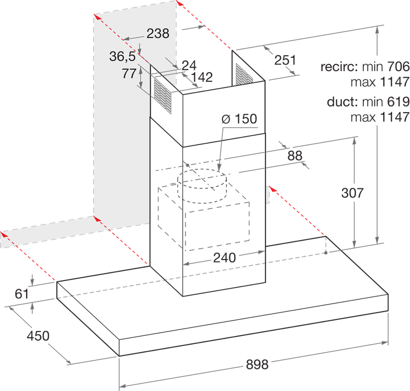 Bauknecht-Dunstabzugshauben-Einbaugerat-RBHBS-83-LL-IX-Edelstahloptik-Wandmontage-Elektronisch-Technical-drawing