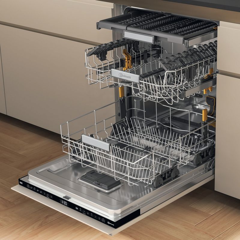 Bauknecht Dishwasher Einbaugerät B7I HF60 TUS Vollintegriert (Lieferung ohne Möbelfront) A Perspective open