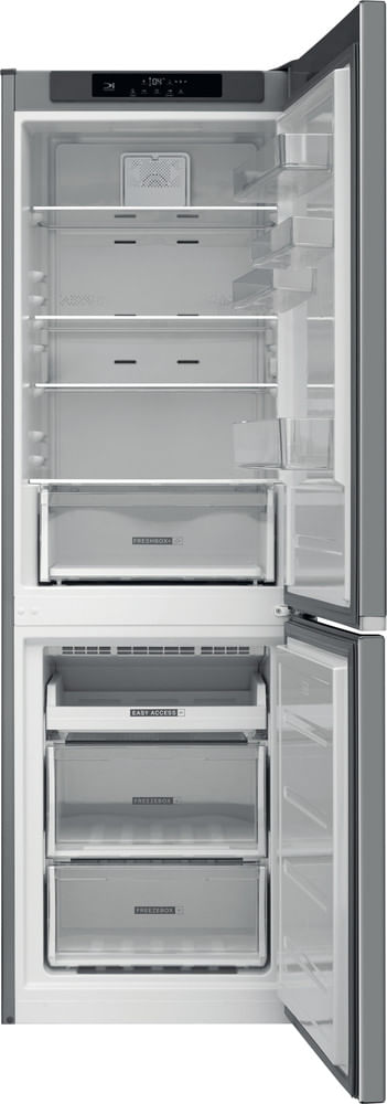 Bauknecht-Kuhl----Gefrierkombination-Standgerat-B9M-851S-OX-Optic-Inox-2-doors-Frontal-open