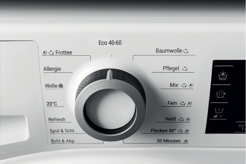 Bauknecht Waschmaschine Standgerät WM Sense 9AA Weiss Frontlader A Lifestyle control panel