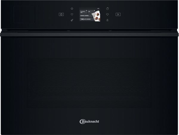 Bauknecht Mikrowelle Einbaugerät BCT9A9PHTSK Schwarz Elektronisch 53 Kombinationsbetrieb mit Mikrowelle 950 Frontal