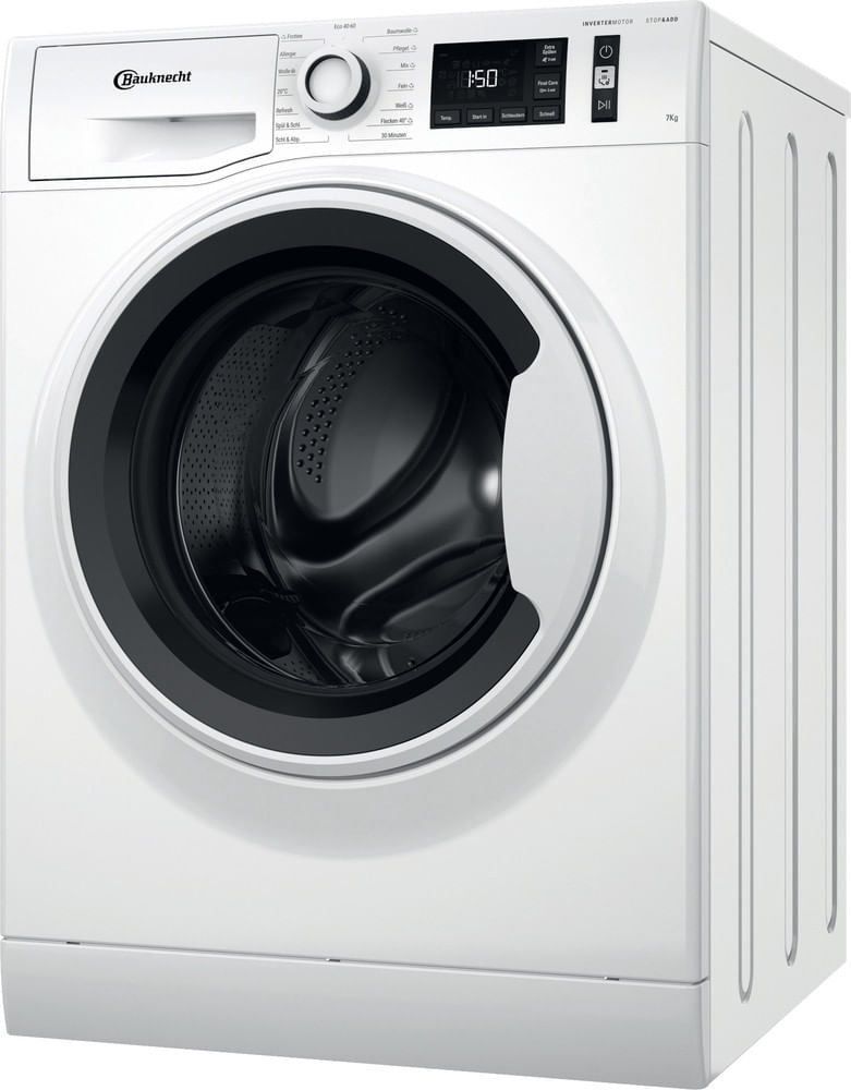Bauknecht Waschmaschine Standgerät W Active 711 A Weiss Frontlader A Perspective
