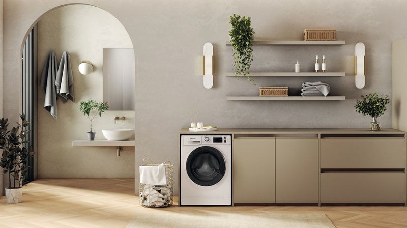 Bauknecht Waschmaschine Standgerät WM Pure 9AA Weiss Frontlader A Lifestyle frontal