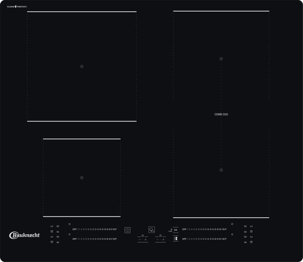 Bauknecht Kochfeld BS 3560B CPNE Schwarz Induction vitroceramic Frontal