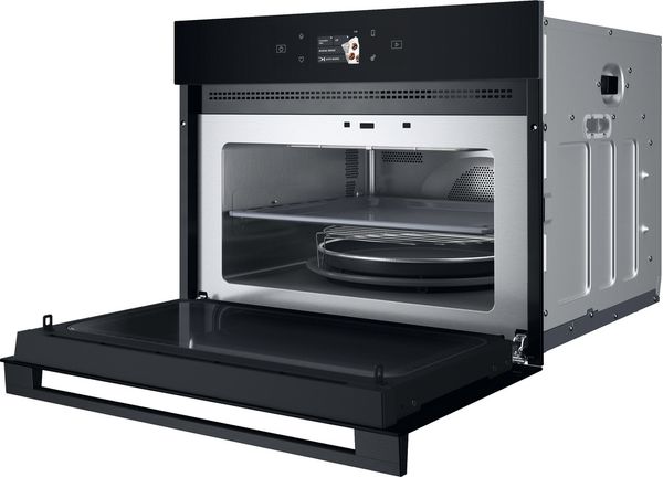 Bauknecht Mikrowelle Einbaugerät BMP9O7TK Schwarz Elektronisch 40 Kombinationsbetrieb mit Mikrowelle 900 Perspective open