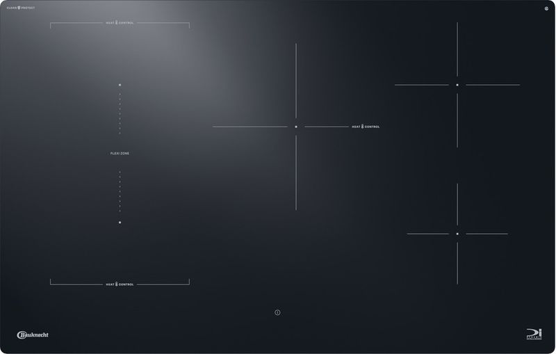 Bauknecht-Kochfeld-BTX8017DCF-Schwarz-Induction-vitroceramic-Frontal
