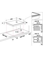 Bauknecht-Kochfeld-BTX6014DCA-Schwarz-Induction-vitroceramic-Technical-drawing
