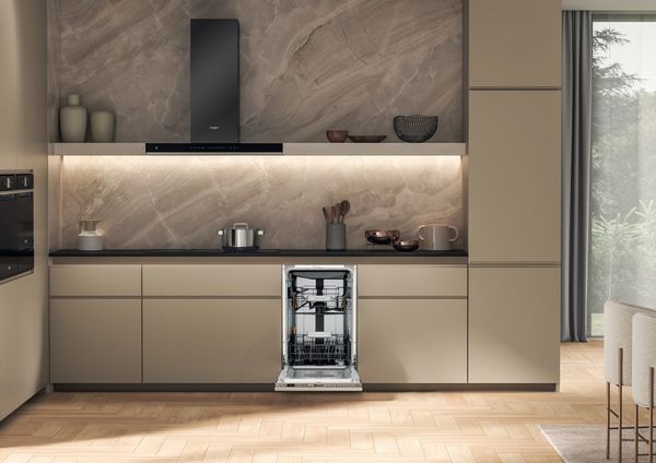 Bauknecht Dishwasher Einbaugerät BK6IB10BS7LA0 Vollintegriert (Lieferung ohne Möbelfront) B Lifestyle frontal open