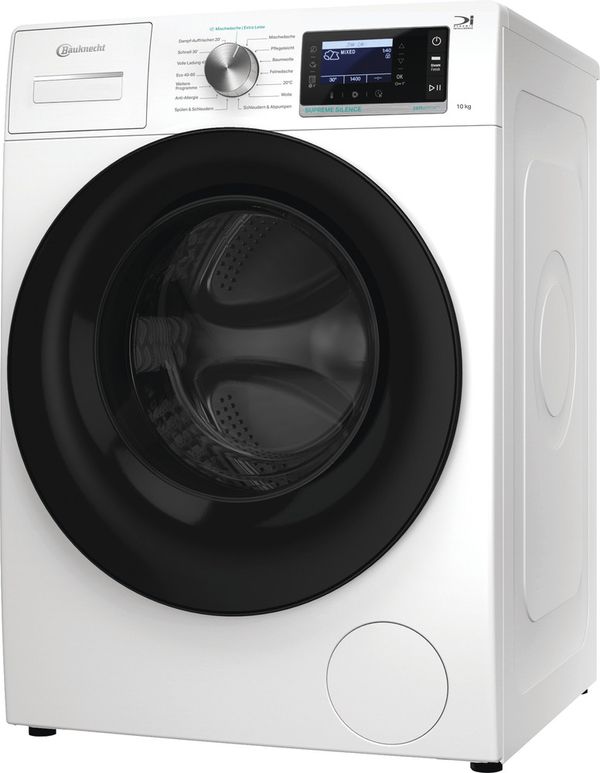 Bauknecht Waschmaschine Standgerät B6R 08 SILENCE DE Weiss Frontlader A Perspective