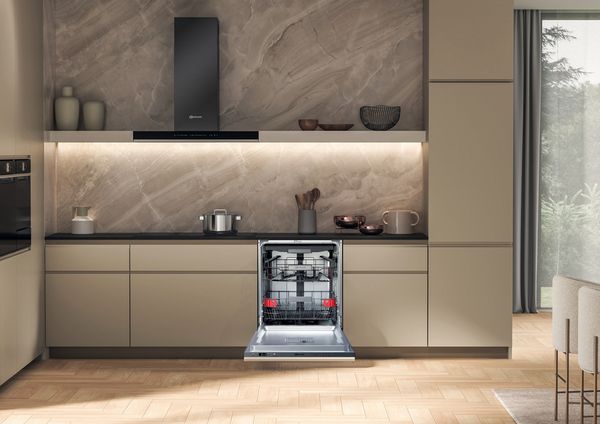 Bauknecht Dishwasher Einbaugerät BKSV1 IAN Vollintegriert (Lieferung ohne Möbelfront) A Lifestyle frontal open