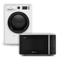 Bauknecht Set - Wärmepumentrockner TKL M11 83 N & Mikrowelle MWOS 201 B