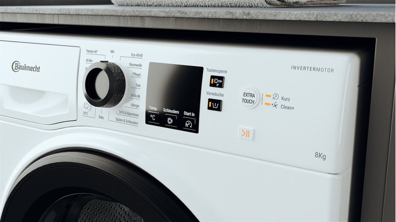Bauknecht-Waschmaschine-Standgerat-Super-Eco-845-A-Weiss-Frontlader-A-Control-panel