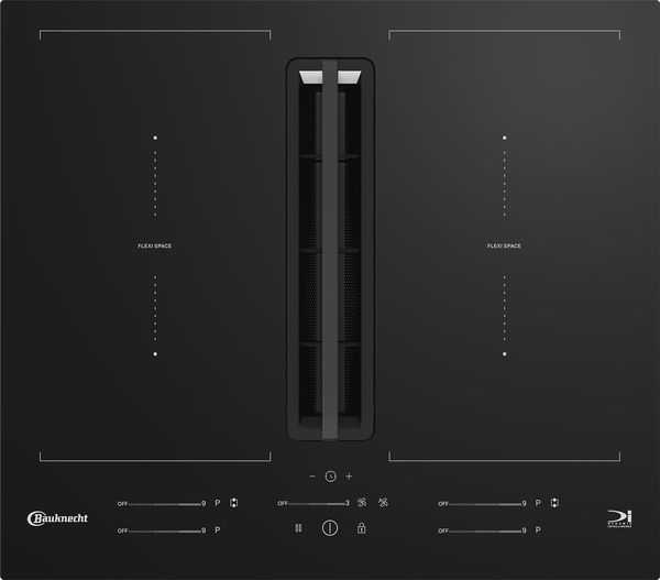 Bauknecht Venting cooktop BVH60FFB01 Schwarz Frontal