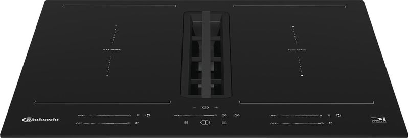 Bauknecht-Venting-cooktop-BVH60FFB01-Schwarz-Frontal-top-down