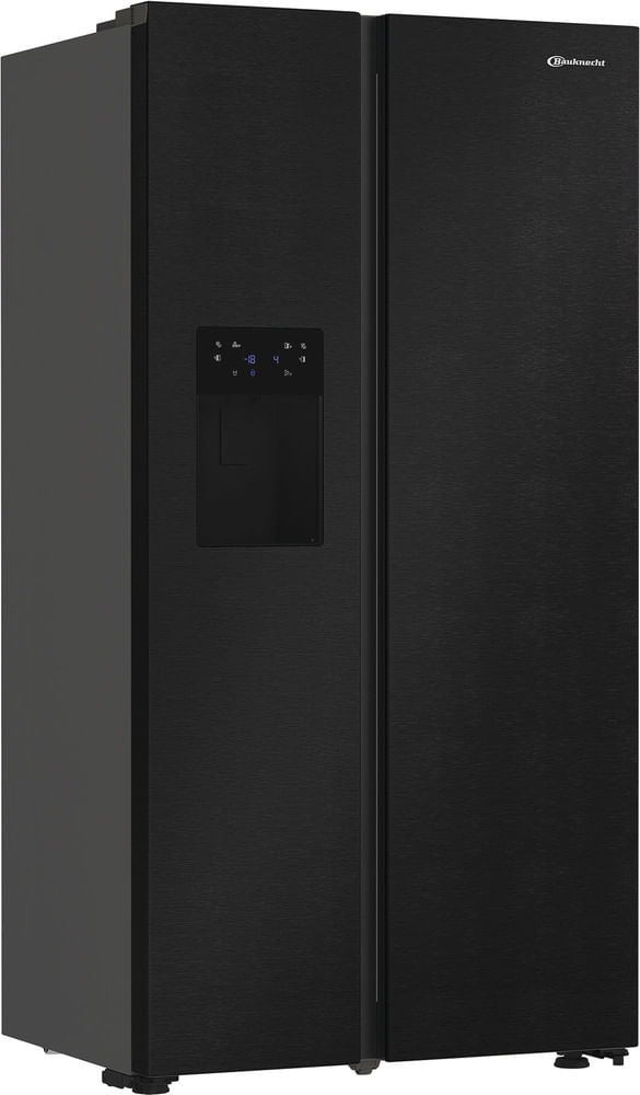 Bauknecht Side-by-Side Standgerät SBS IW D90 Black Edelstahloptik Perspective