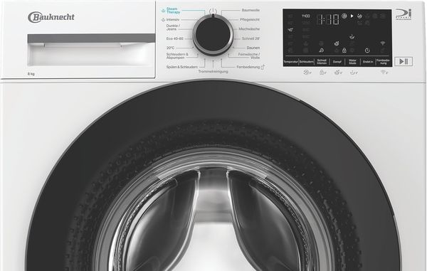Bauknecht-Waschmaschine-Standgerat-B-WM-8A7-BS-Weiss-Frontlader-A-Control-panel