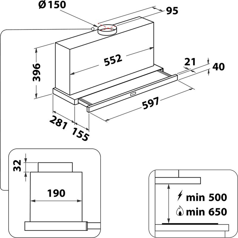 Bauknecht-Dunstabzugshauben-Einbaugerat-DBAH-62-LT-X-Grau-Einbaugerat-Elektronisch-Technical-drawing