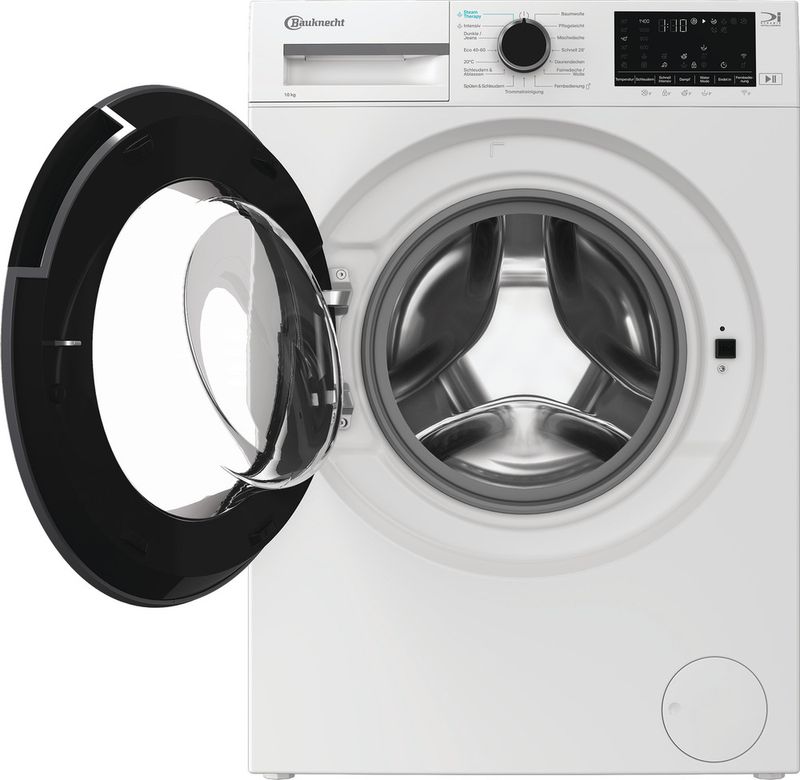 Bauknecht-Waschmaschine-Standgerat-B-WM-10A9-BS-Weiss-Frontlader-A-Frontal-open
