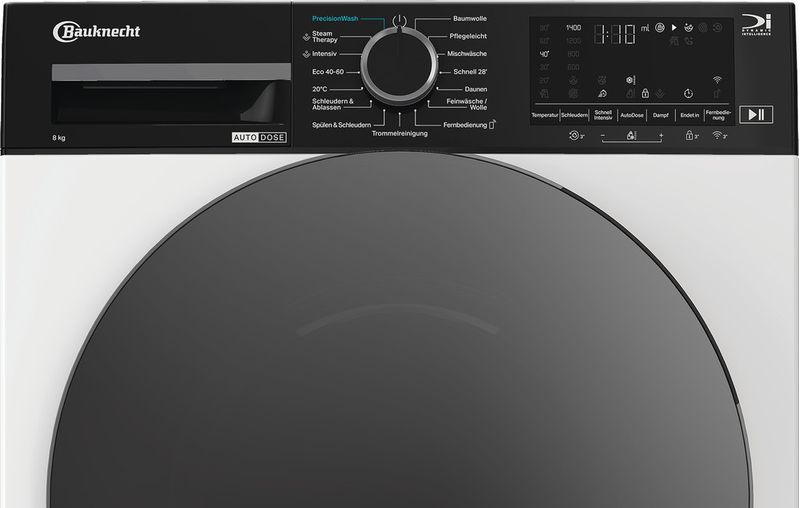 Bauknecht-Waschmaschine-Standgerat-B-WM-8A9-BC-Weiss-Frontlader-A-Control-panel
