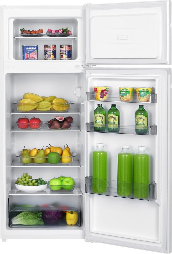 Bauknecht-Kuhl----Gefrierkombination-Standgerat-K55T0-413W-Weiss-2-doors-Lifestyle-frontal-open